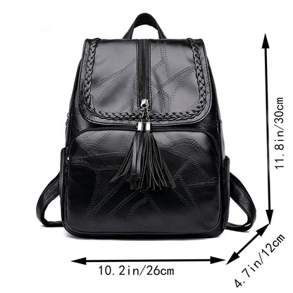 Women Backpack School Bag Classic Black Waterproof Travel Shoulder Bag Multi-function Backpack Women