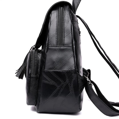 Women Backpack School Bag Classic Black Waterproof Travel Shoulder Bag Multi-function Backpack Women