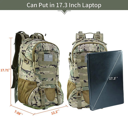 Men Tactical Backpacks Outdoor 35L Large Capacity Man 3 Days Molle Hiking Bags For Outdoor Trekking Camping Backpack Travel Bag