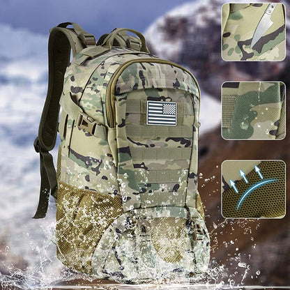 Men Tactical Backpacks Outdoor 35L Large Capacity Man 3 Days Molle Hiking Bags For Outdoor Trekking Camping Backpack Travel Bag