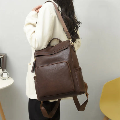 Fashion Women Backpack PU Leather School Bags