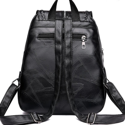 Women Backpack School Bag Classic Black Waterproof Travel Shoulder Bag Multi-function Backpack Women